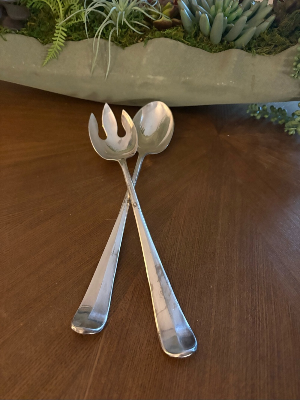Silver plated Italy Salad Servers